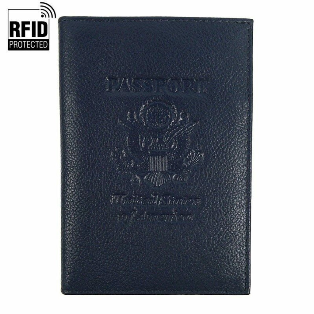Rfid Full Leather Passport Wallet